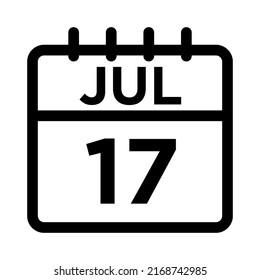 07-Jul - Icono negro de 17 líneas