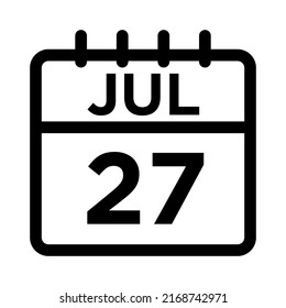 07-Jul - Icono negro de 27 líneas