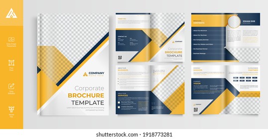 08 Pages corporate business brochure template 