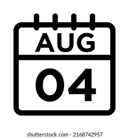 08-Aug - 04 Line Black Icon