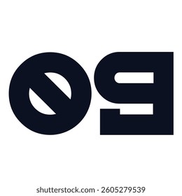 09 Classic Vintage Sport Jersey Uniform numbers in black with a black outside contour line number on white background for American football, Baseball and Basketball or soccer for shirt