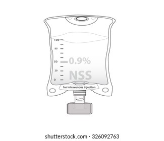 0.9 Normal saline dilute drug for intravenous injection drip