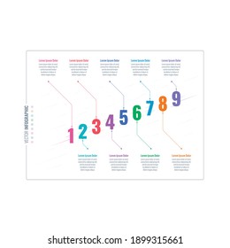 Informationsvorlage für 0-9 Nummern Jahresbericht, Internet, Web-Infografik-Vorlage