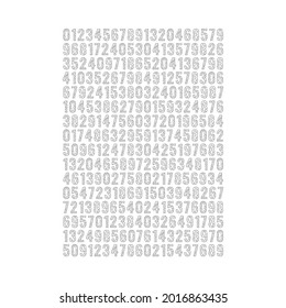 0-9 technological digital futuristic numbers background. technological numbers background