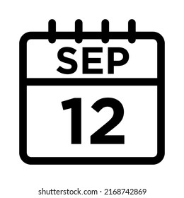 09-Sep - 12 Line Black Icon