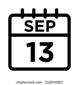 09-Sep - Icono negro de 13 líneas