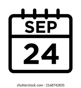 09-Sep - 24 Line Black Icon