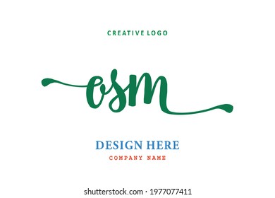 0SM lettering logo is simple, easy to understand and authoritative
