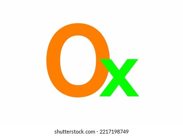 0x icon vector on white background