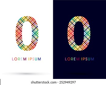 0,Zero,colorful font ,designed using colors line on white and black background, concept wicker,basket ,woven, ribbons,happy,fun,fantasy,logo, symbol, icon, graphic, vector.