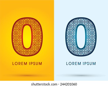 0,Zero,Luxury font ,hot and cool, logo, symbol, icon, graphic, vector.