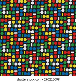 1 & 0 background. Seamless pattern. Vector.