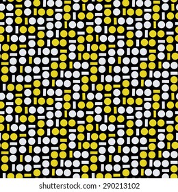 1 & 0 background. Seamless pattern. Vector.