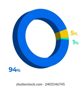 1 15 94 3d donut pie chart illustration eps vector 