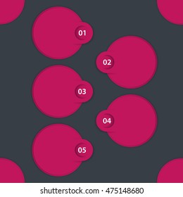 1, 2, 3, 4, 5 steps, progress chart, schedule template, infographic elements