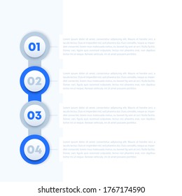 1, 2, 3, 4 steps, progress bar design, vector elements for business infographics