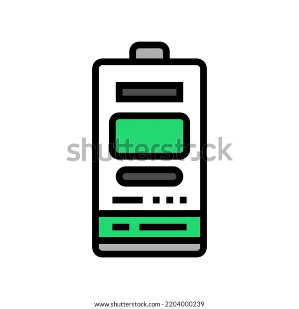 1 2aa battery\
power energy color icon vector. 1 2aa battery power energy sign.\
isolated symbol illustration