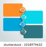 1 to 4 Number Text Boxes Stacked Infographic