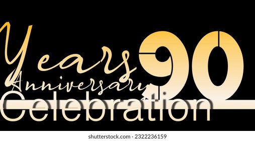 1 5 10 15 20 25 30 35 40 45 50 60 70 80 90 100 Set birthday logotype with some gold color style stripes for celebratory events, greeting cards, invitations and wedding celebrations 
