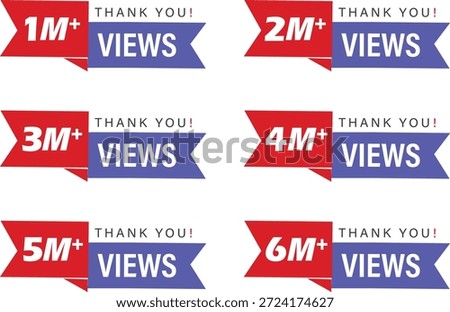 1 to 6 million plus views and thank you set design