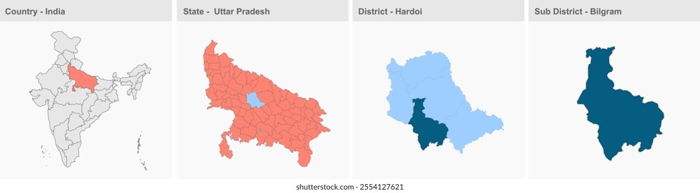 1 AAAA map, Hardoi District,  Uttar Pradesh State, Republic of India, Government of  Uttar Pradesh , Indian territory, Eastern India, politics, village, tourism