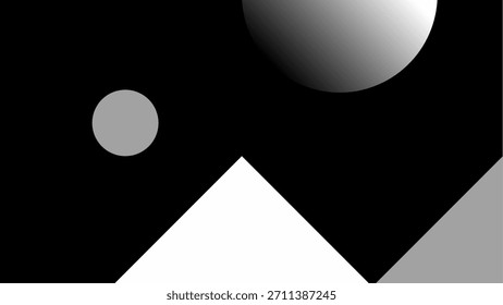 1.	Abstract geometric illustration exploring limitless design potentials through coordinated shapes and modern conceptual aesthetics.