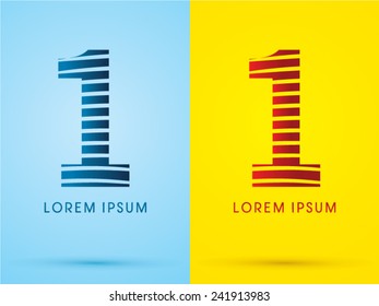 1 alphabet  font ,wave, abstract , logo, symbol, icon, graphic, vector 