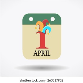 1 of April calendar, fools day, hat