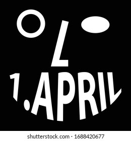 1 April Fool's Day vector Icon 