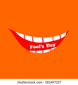 1 april. Fools Day. Vector illustration 