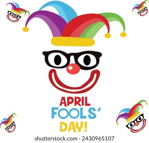 1 April is april fools day vector