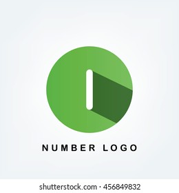 1 Circle Number Logo Or Icon, You Can Using on Your Presentation Or Anything You Want