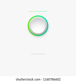 1 components make up something. Modern business circle origami style options banner. infographics, workflow layout, diagram, number options, One step up options, web design