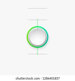 1 components make up something. Modern business circle origami style options banner. infographics, workflow layout, diagram, number options, One step up options, web design
