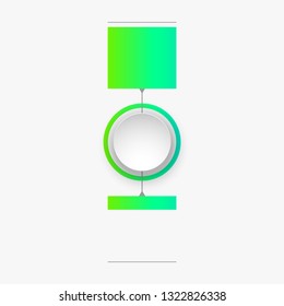 1 components make up something. Modern business circle origami style options banner. infographics, workflow layout, diagram, number options, One step up options, web design