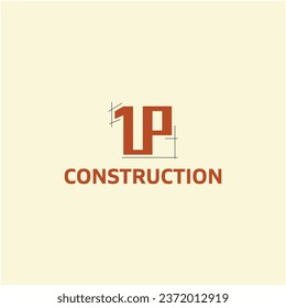 1 up construction logo design