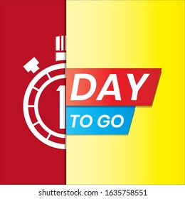 1 day to go countdown again. one day for sale. just one special day.
