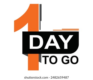 1 day to go countdown day left button 