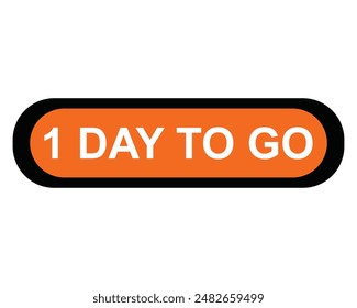 1 day to go countdown day left button 