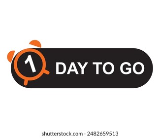 1 day to go countdown day left button 