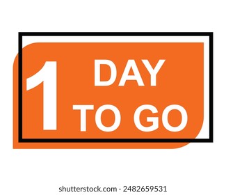 1 day to go countdown day left button 