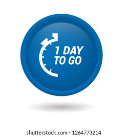 1 day to go. glossy button