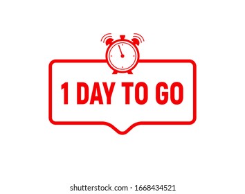 1 Tag, um das letzte Countdown-Symbol zu gehen. Ein Tag zu verkaufen Preis Angebot Deal Timer, nur 1 Tag.