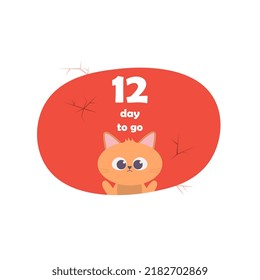 1 day Left Badges and Stickers. Number of day left