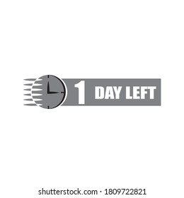 1 day left counter stamp 