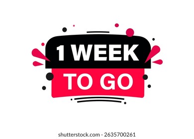 1 days to go,, sale countdown vector symbol, clock, time,  background, template 15 days to go, countdown, sticker, left banner, business, sale, label button
