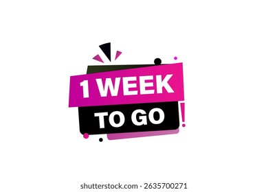1 days to go,, sale countdown vector symbol, clock, time,  background, template 15 days to go, countdown, sticker, left banner, business, sale, label button
