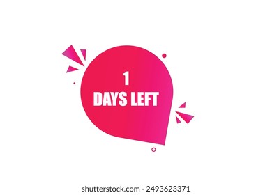 1 días left, icon, stile, timer, Countdown, clock, go to, time, background, Plantilla, 1 days left, Countdown, sticker, left Anuncio, business, sale, label Botón
