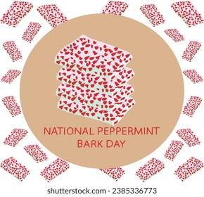 1 Dezember ist NATIONALER PEPPERMINT-TAG-Vektor