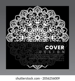 1 December world aids day banner or card template and background with mandala.